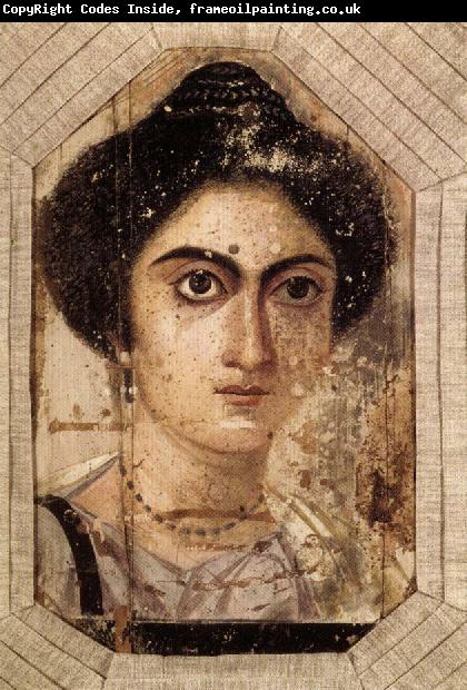 unknow artist Funerary Portrait of Womane from El Fayum